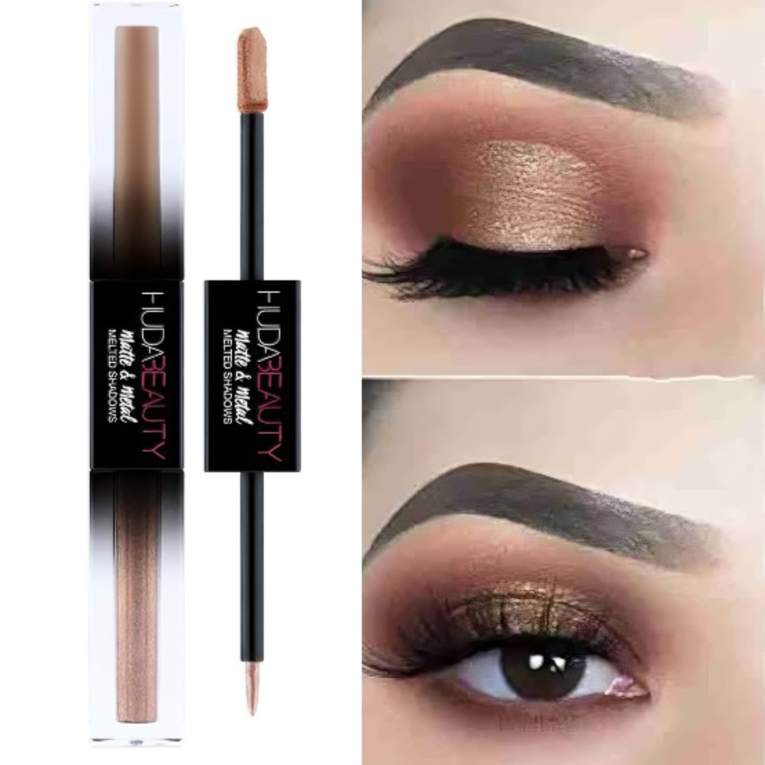 Huda beauty Matte And Pigment Eyeshadow Cashmere Robe &Penthouse Suite Premium Shades