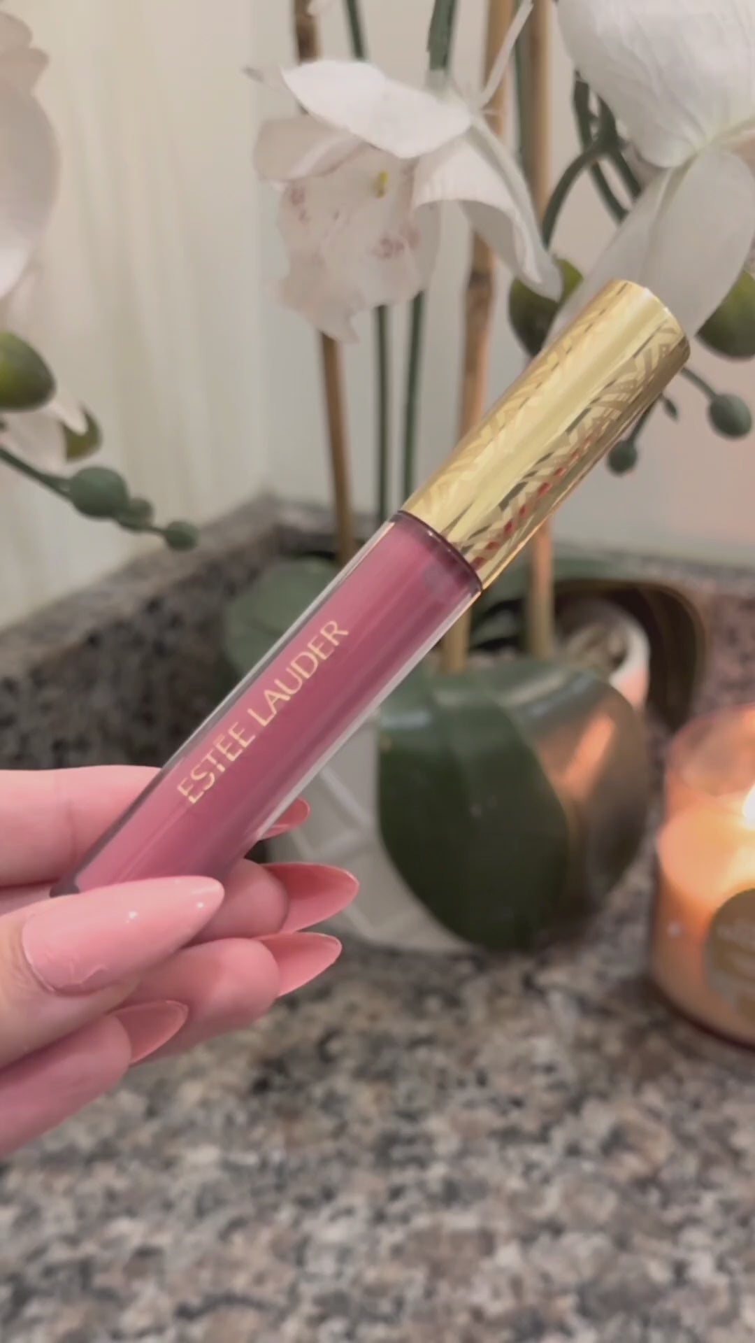 Estee Lauder Lip Gloss Pink Persuasion High-end Luxurious Premium Cosmetics