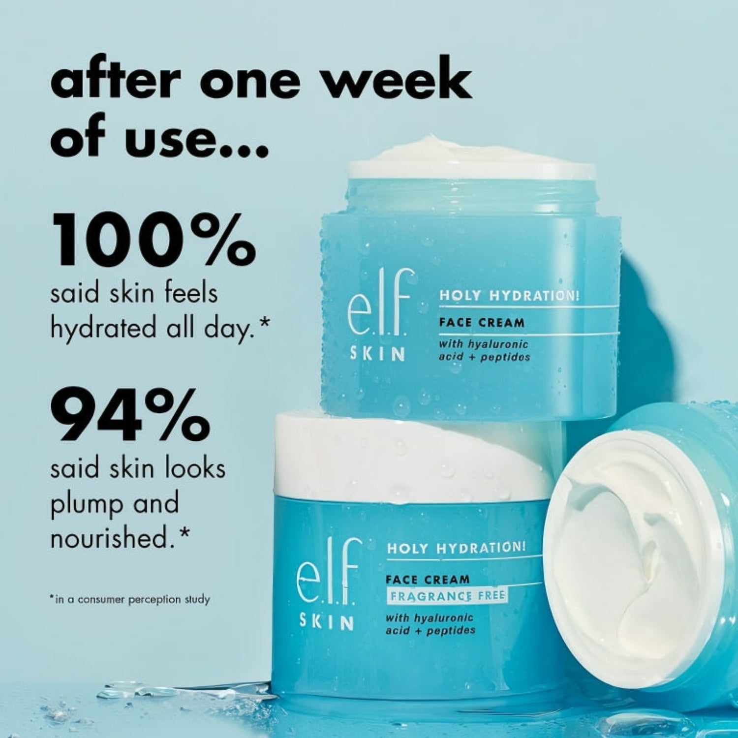 Elf skincare face cream for reducing fine lines, brightening and improving skin texture