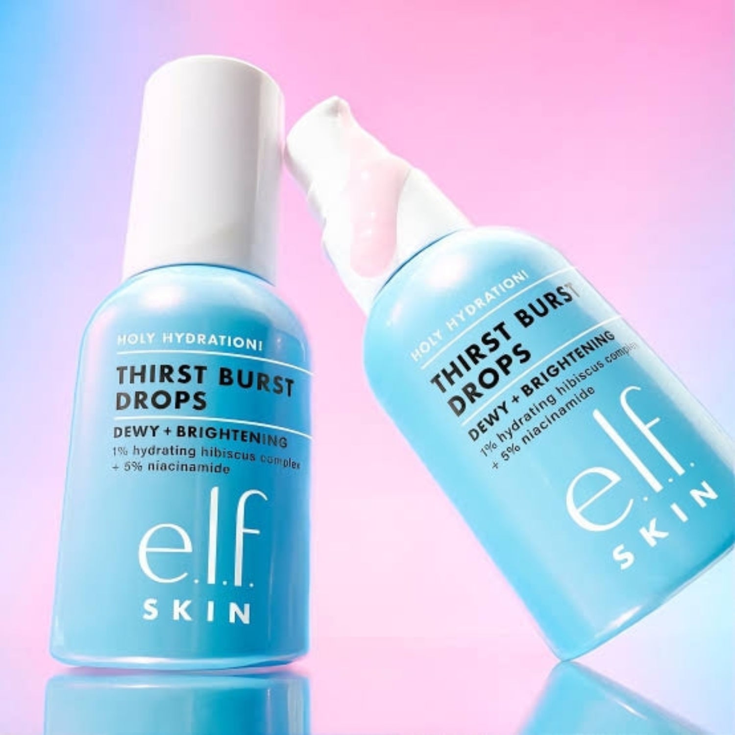 Elf Holy Hydration Thirst Burst Serum with hyaluronic acid and peptides for glowing skin