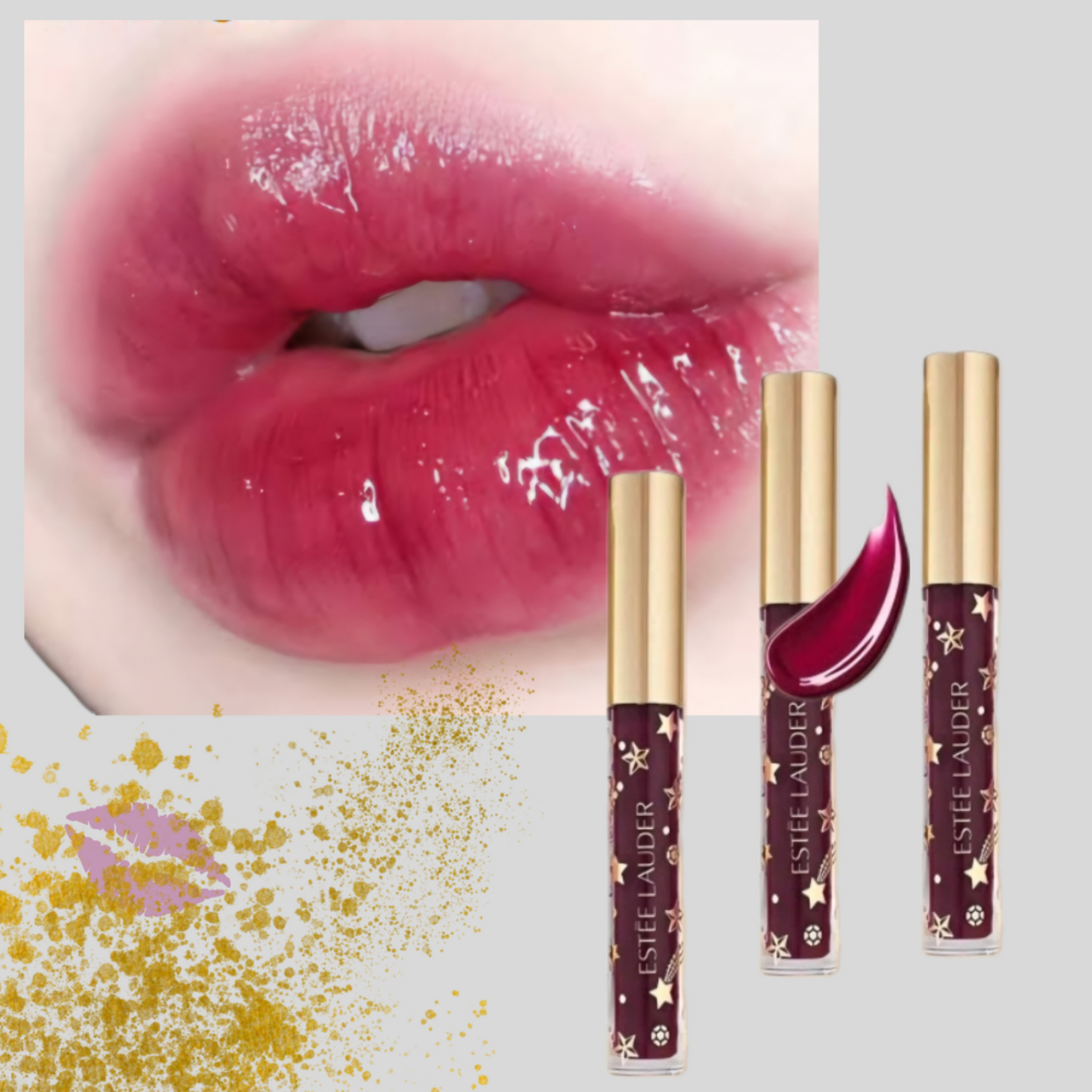 Estee Lauder Lip Gloss Divine Plum High-end Premium Luxury 
