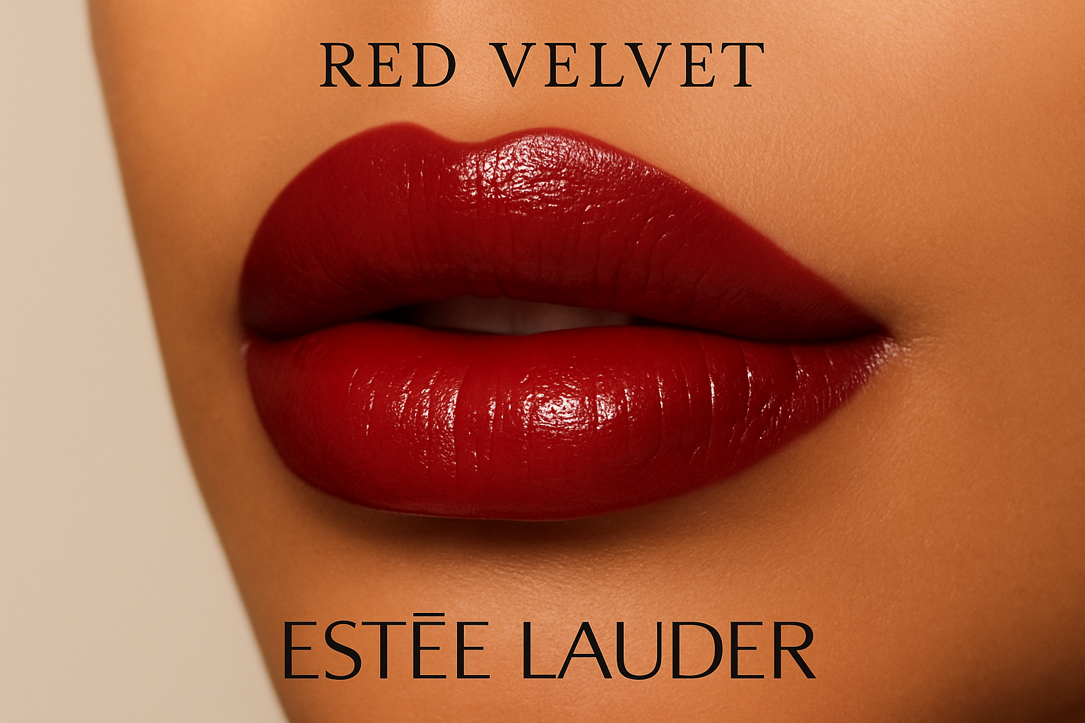 Estee Lauder Lipstick Red Velvet Creamy Glossy Finish  High-end Premium