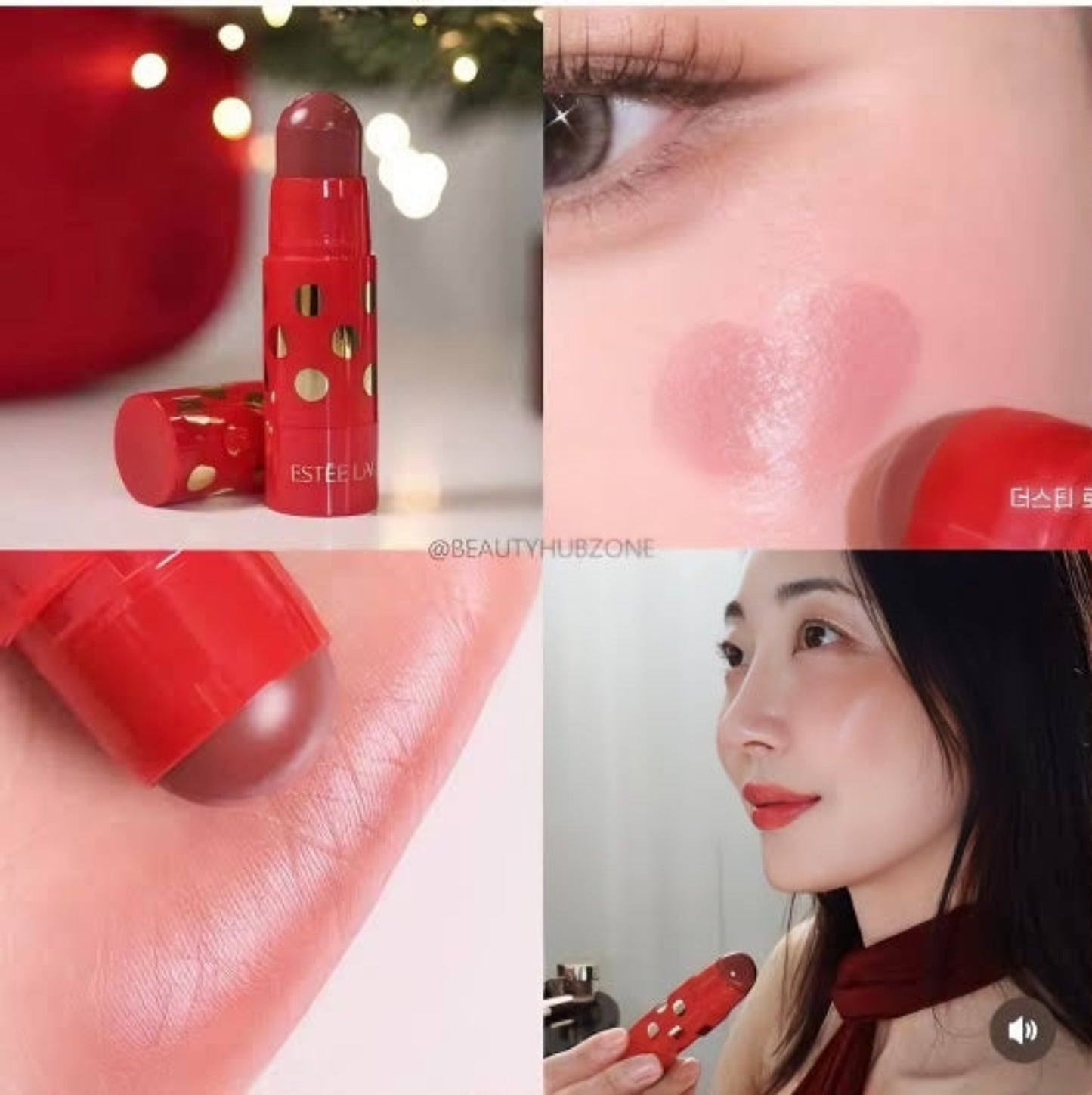 Estee lauder blush stick golden rose swatch