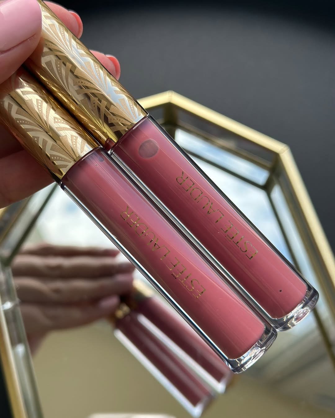  Estee Lauder Pink Persuasion Lip Gloss Tube - Premium Cosmetics Packaging