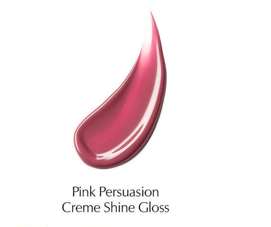  Estee Lauder Pink Persuasion Lip Gloss Swatch - Natural Pink Shade on Lips