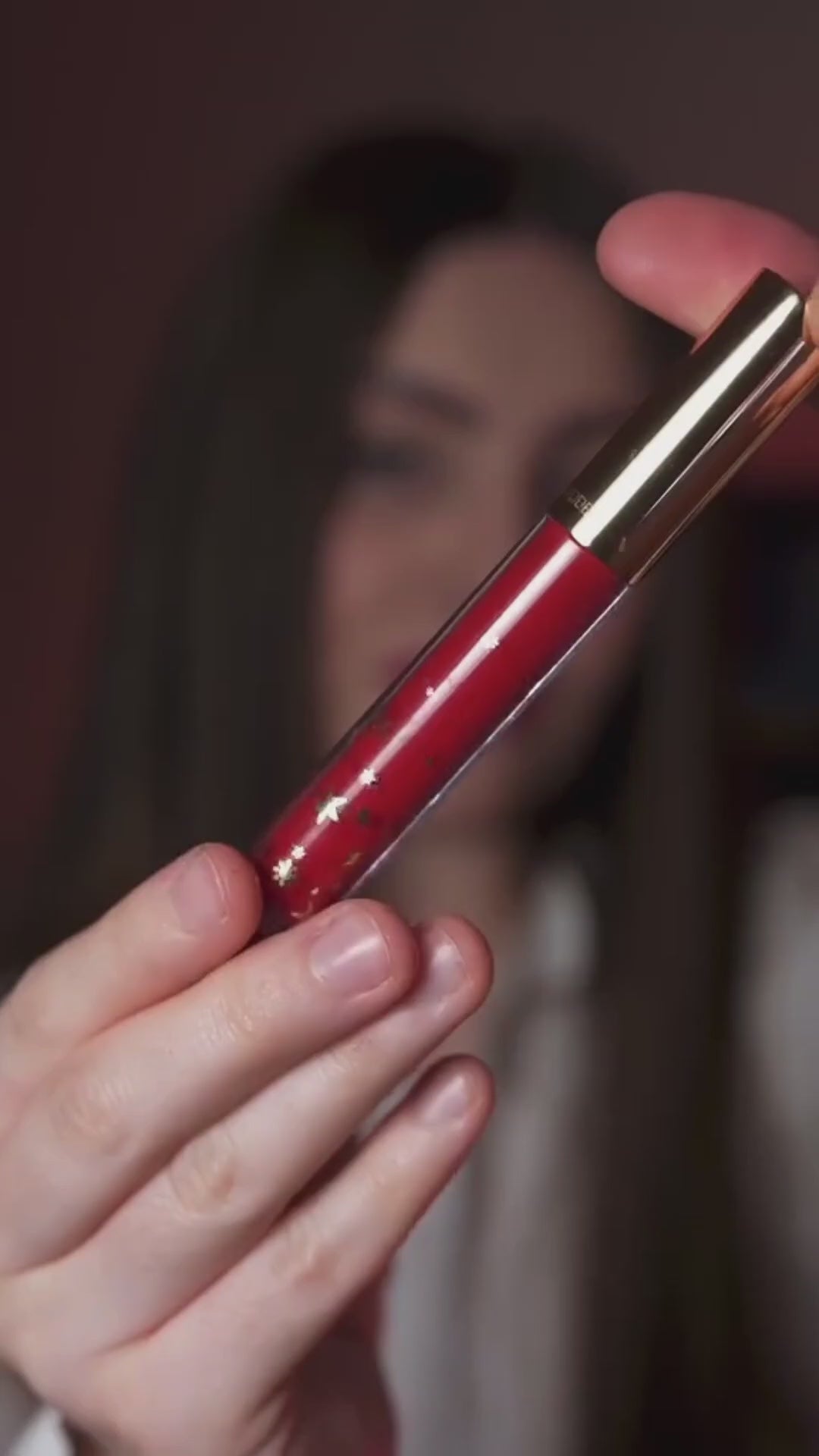 Estee Lauder Lip Gloss Ruby Quartz Red Shade Long-lasting High-end Plumping Lip Gloss 